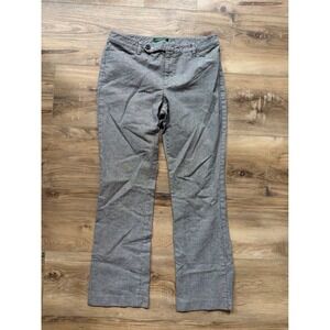 Lauren Ralph Lauren Adelle Women's Size 10 Houndstooth Plaid Stretch Pants Work
